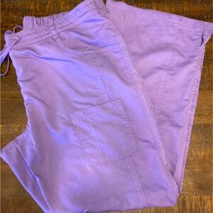 Lavender Cargo Leg Women's Scrub Pants